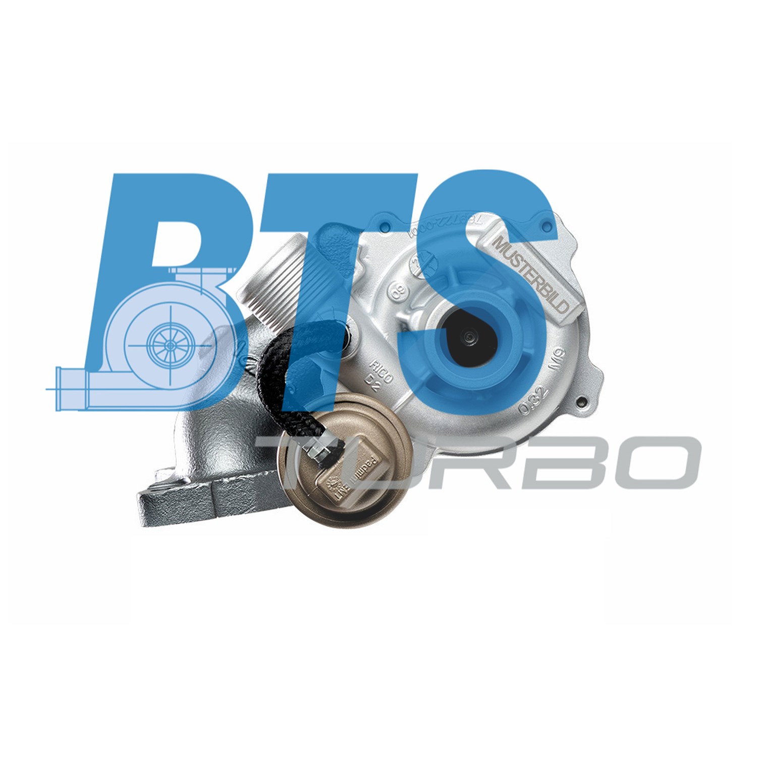 Bts Turbo Lader, Aufladung [Hersteller-Nr. T914534] für Iveco
