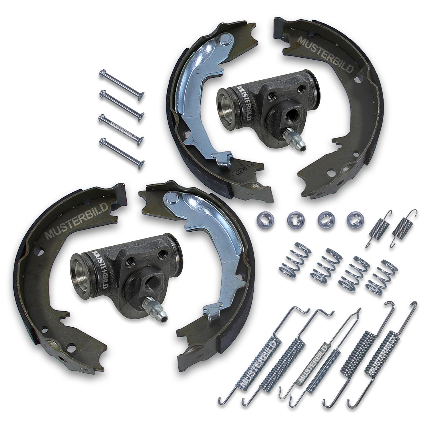 Bestprice Bremsbacken + Radbremszylinder + Zubehör [Hersteller-Nr. 10661433] für BMW