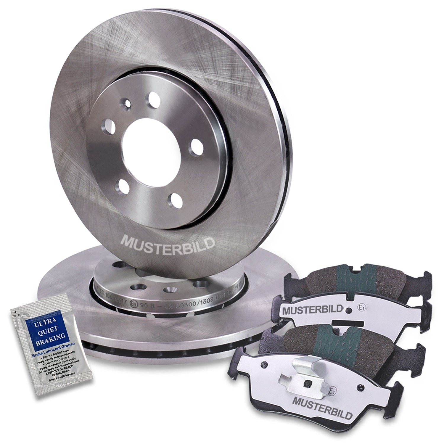 Atec Bremsscheiben+Bremsbeläge Vorderachse SYSTEM BOSCH [Hersteller-Nr. 40575873] für Mercedes-Benz