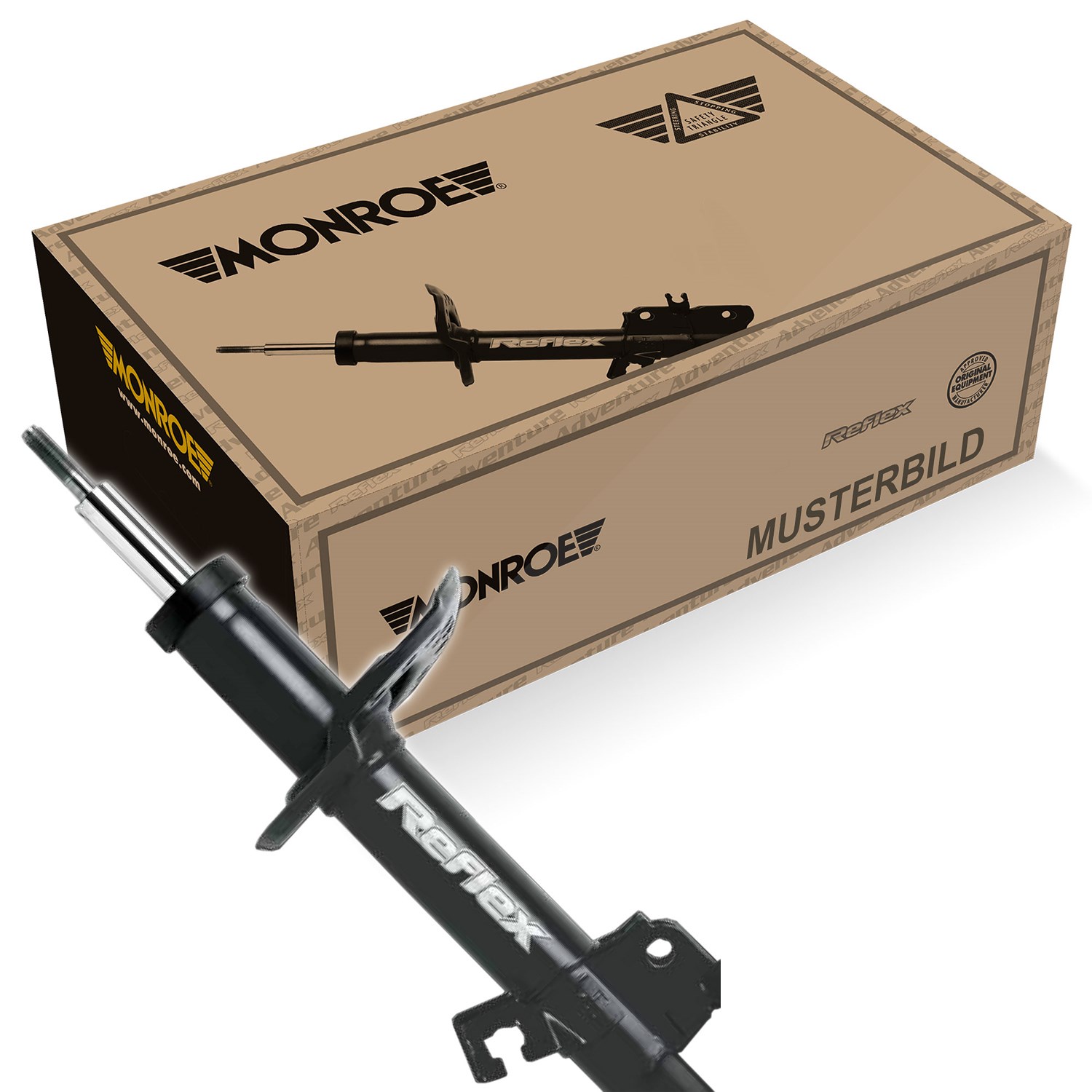 Monroe Stoßdämpfer Hinterachse [Hersteller-Nr. E1334] für Renault