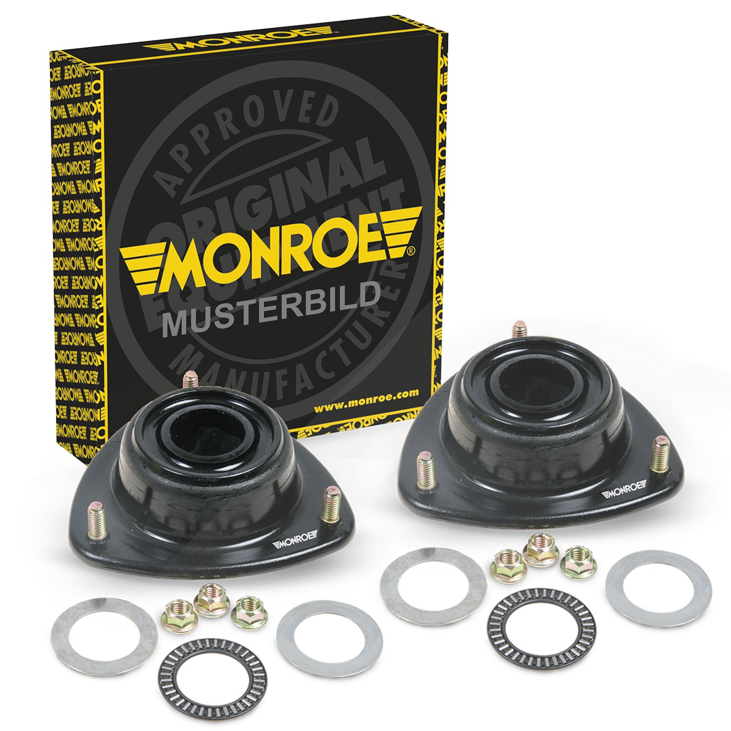 Monroe 2x Federbeinstützlager Vorderachse [Hersteller-Nr. MK151] für Ford