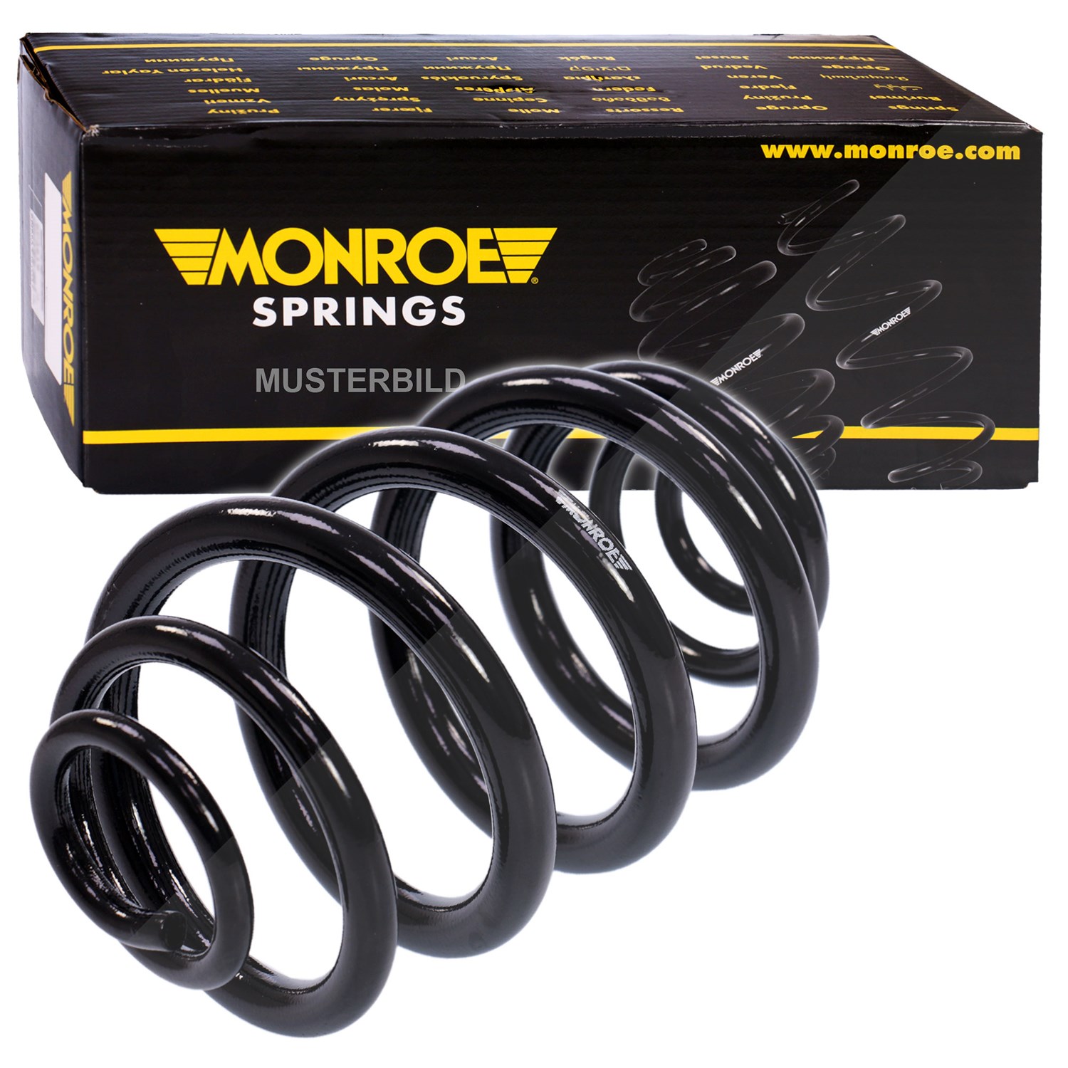 Monroe 1x Fahrwerksfeder Hinterachse [Hersteller-Nr. SP3368] für Audi