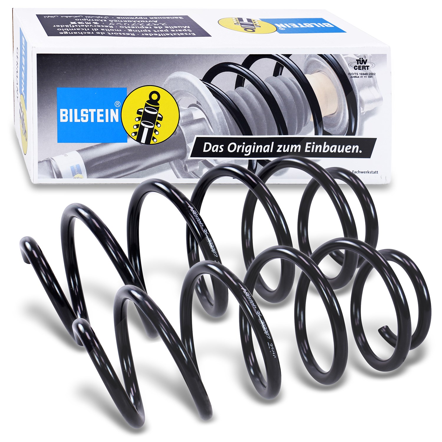 Bilstein 2x Fahrwerksfeder vorne [Hersteller-Nr. 36-202287] für VW, Skoda