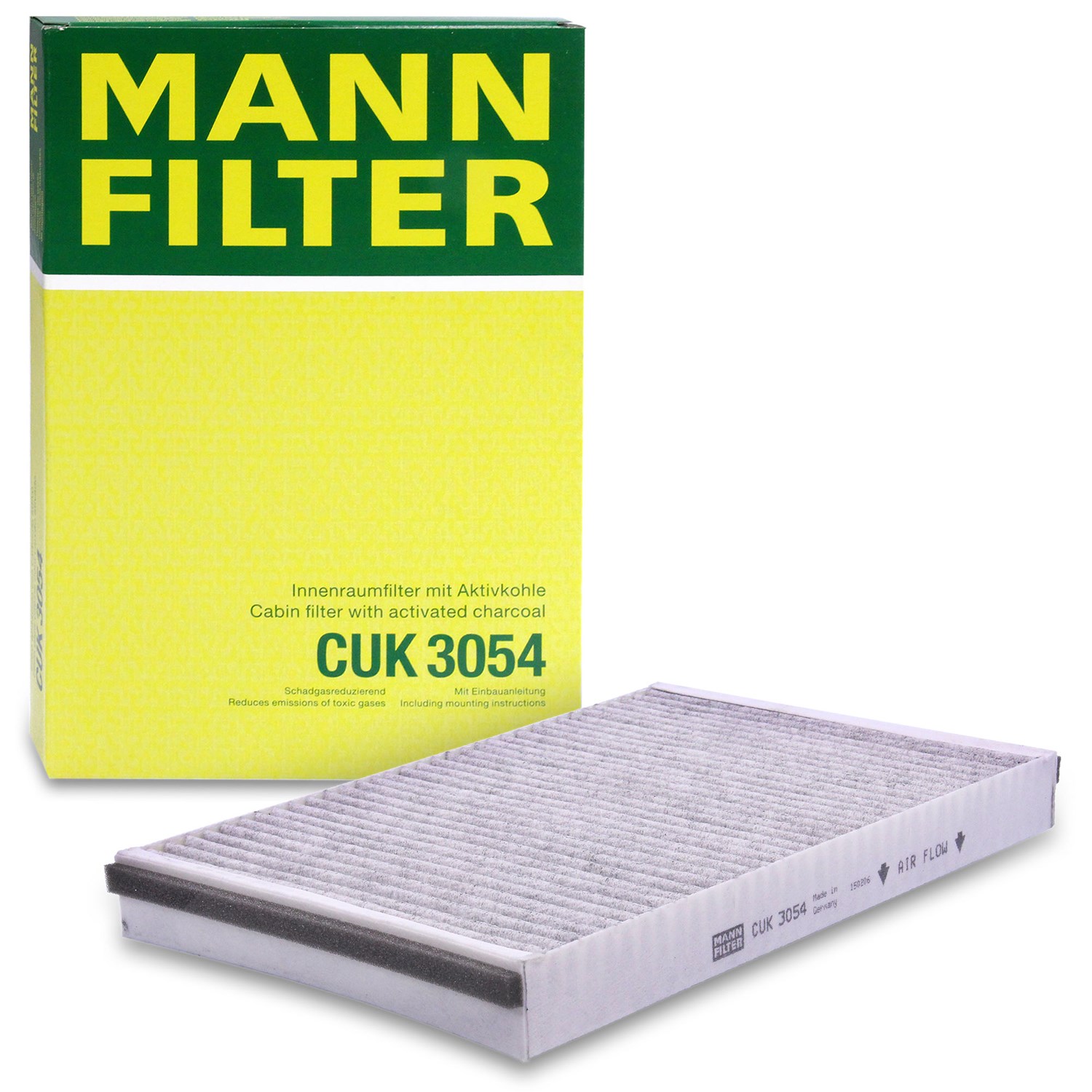Mann-filter Innenraumfilter Aktivkohle [Hersteller-Nr. CUK3054] für Vauxhall, Opel