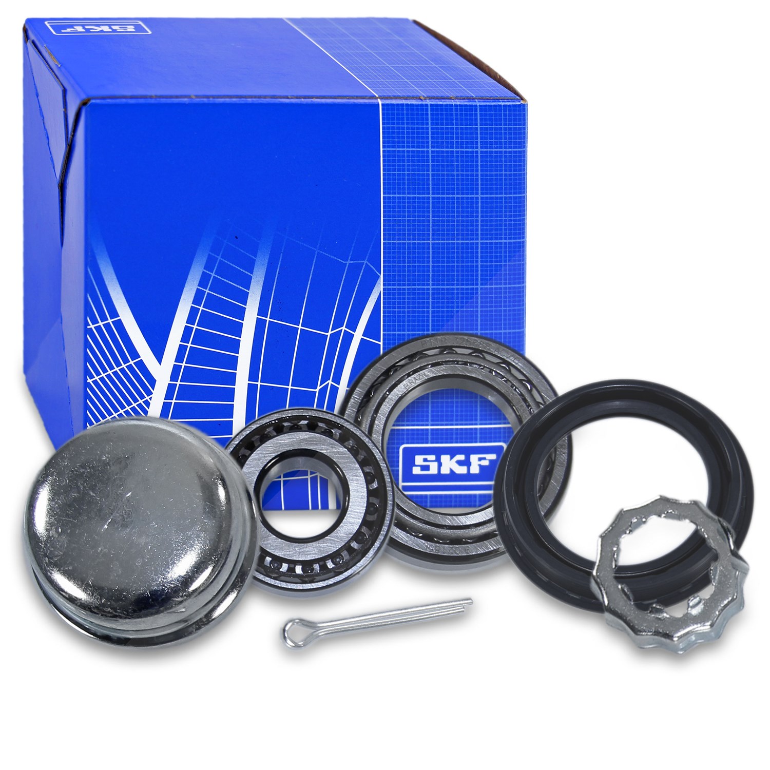 Skf 1x Radlagersatz [Hersteller-Nr. VKBA529] für Skoda, Porsche, VW, Seat, Audi