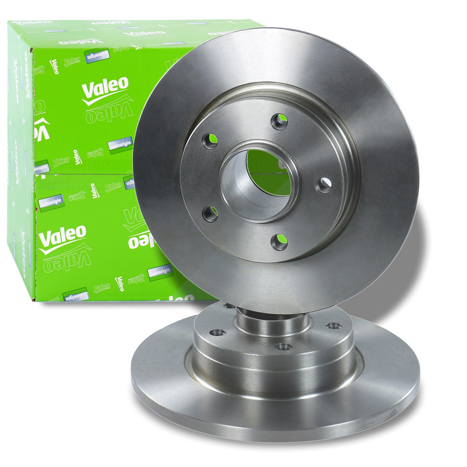 Valeo 1x Bremsscheibe Hinterachse Voll ohne Radlager [Hersteller-Nr. 186713] für Vauxhall, Opel, Renault, Nissan