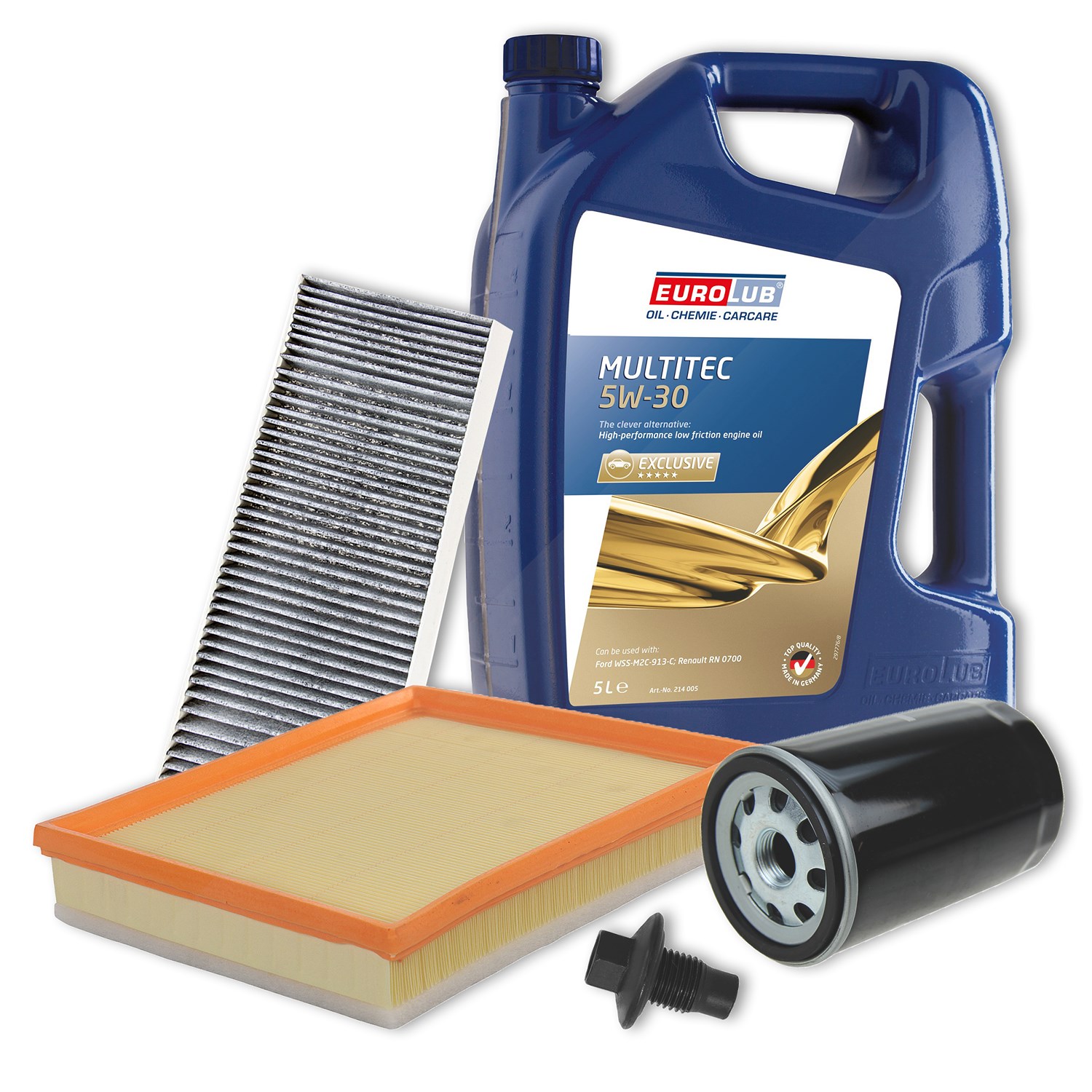 Bestprice Inspektionspaket Filtersatz SET A + 5L ÖL [Hersteller-Nr. 40197121] für Ford