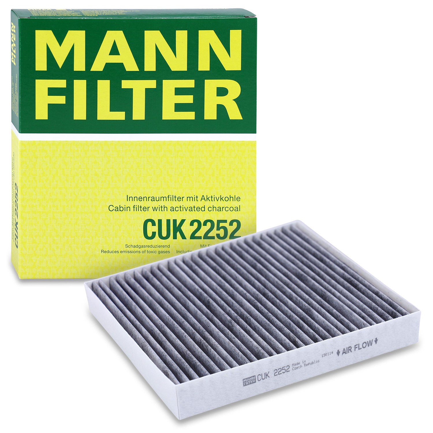 Mann-filter Filter, Innenraumluft [Hersteller-Nr. CUK2252] für Nissan, Infiniti