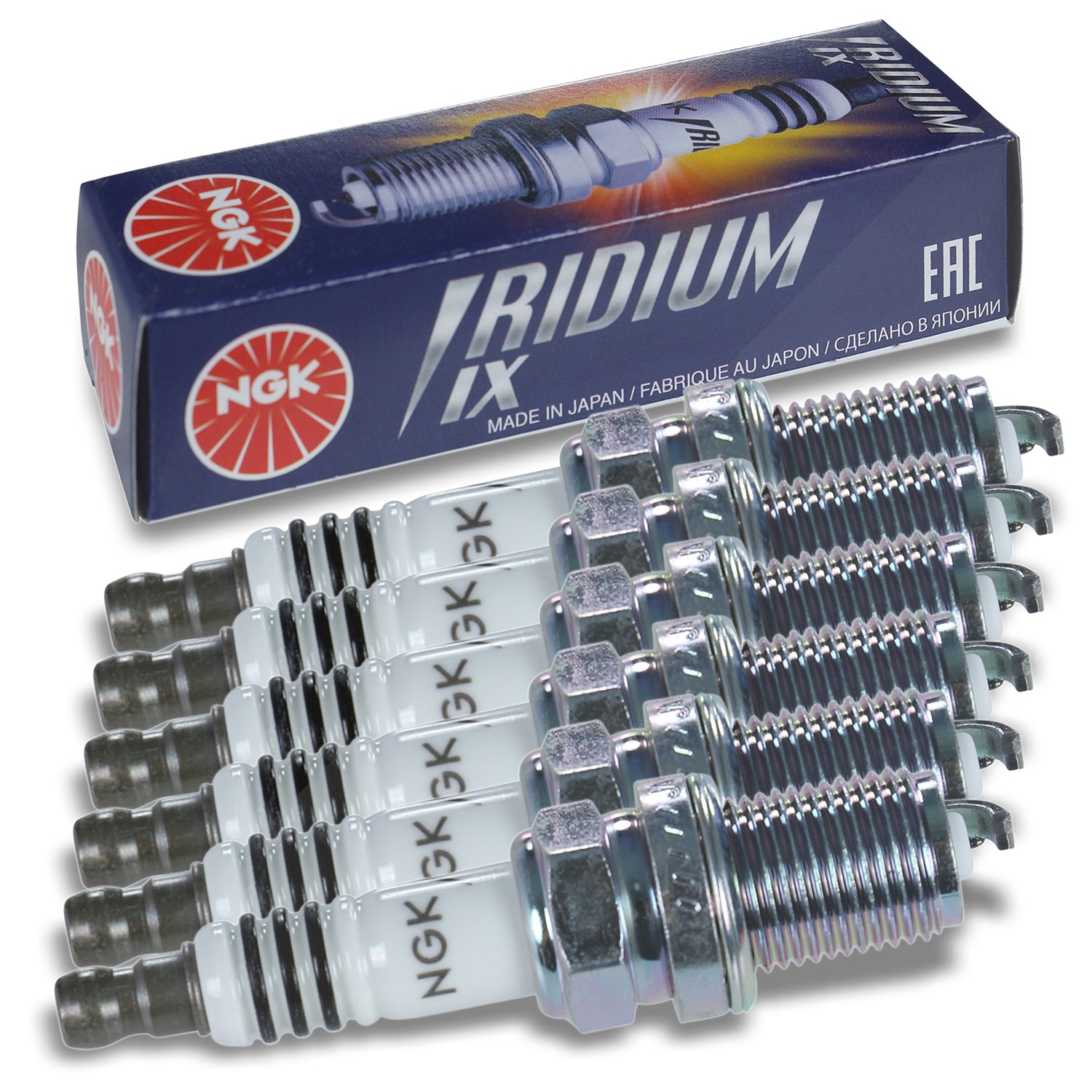 Ngk 6x Zündkerze Iridium IX [Hersteller-Nr. 2668] für Porsche, Saab, Jaguar