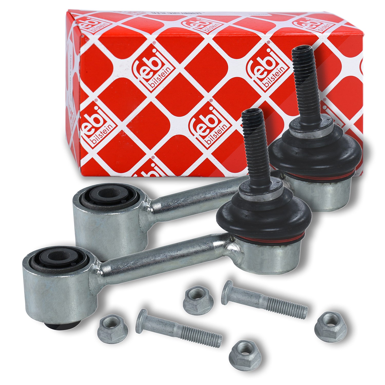 Febi Bilstein 2x Stange/Strebe, Stabilisator [Hersteller-Nr. 29461] für VW, Skoda, Audi, Seat