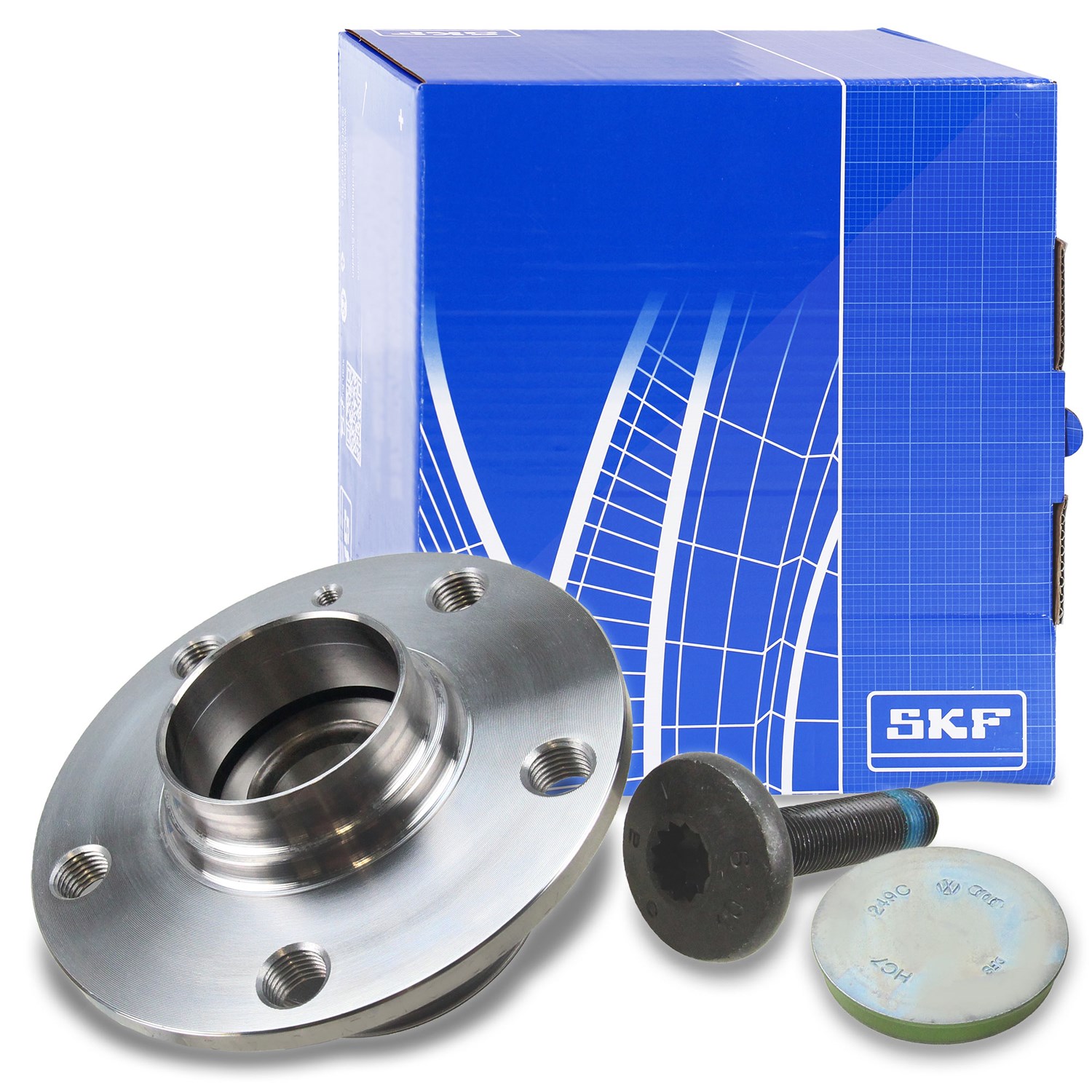 Skf Radlagersatz inkl. Radnabe Hinterachse [Hersteller-Nr. VKBA3656] für Skoda, VW, Cupra, Audi, Seat