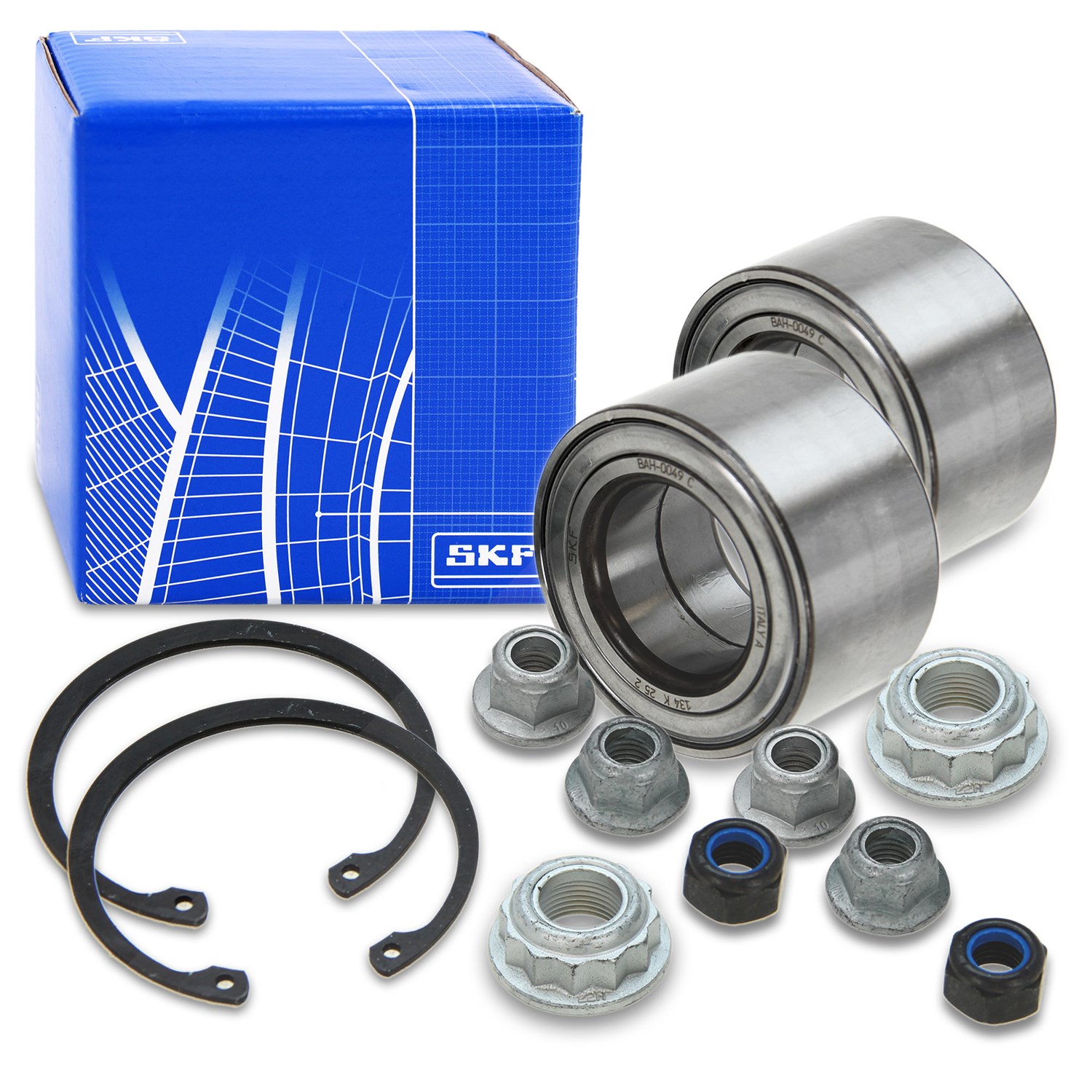Skf 2x Radlagersatz Vorderachse / Hinterachse [Hersteller-Nr. VKBA3455] für VW, Skoda, Seat, Audi