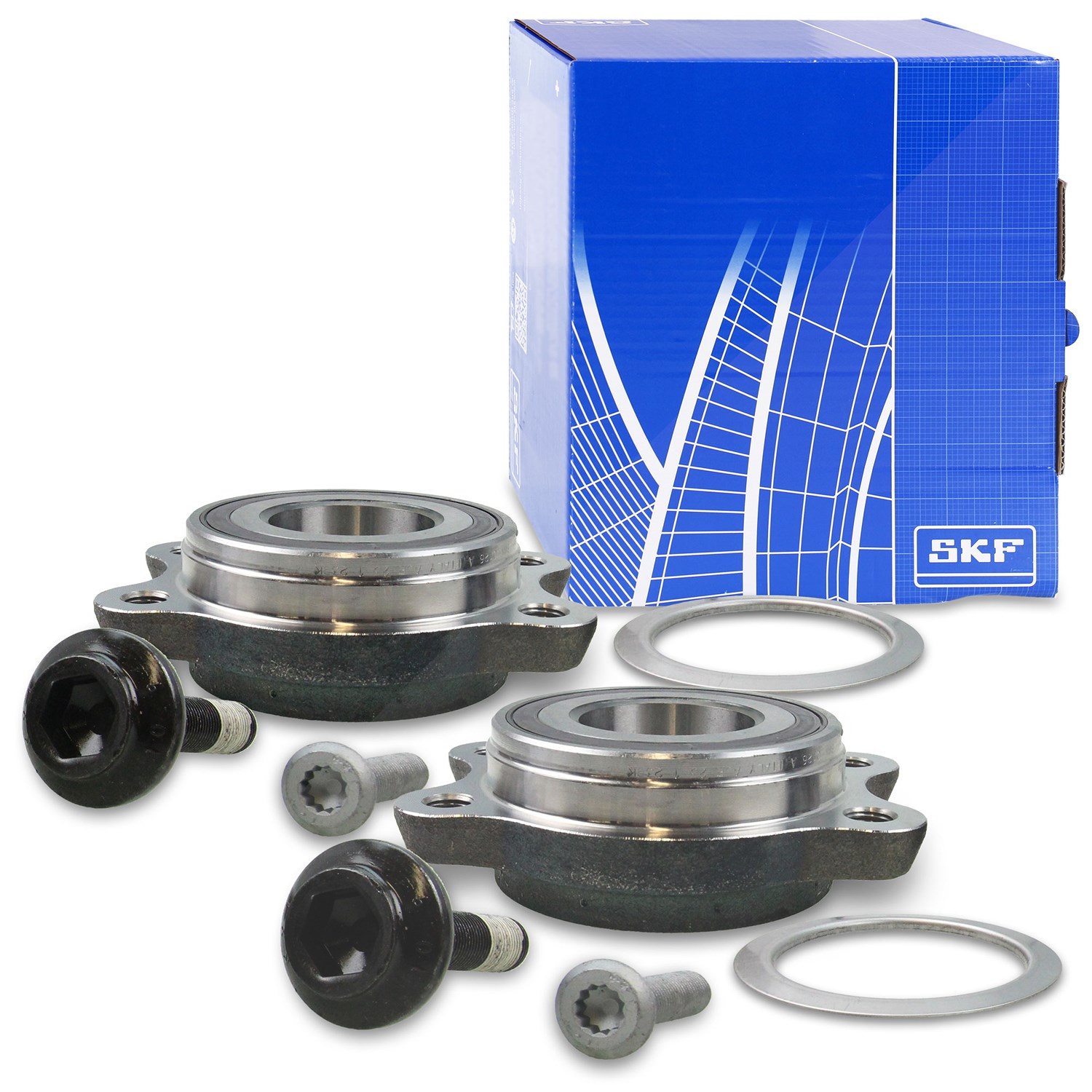Skf 2x Radlagersatz Vorne / Hinten [Hersteller-Nr. VKBA6546] für Audi, VW