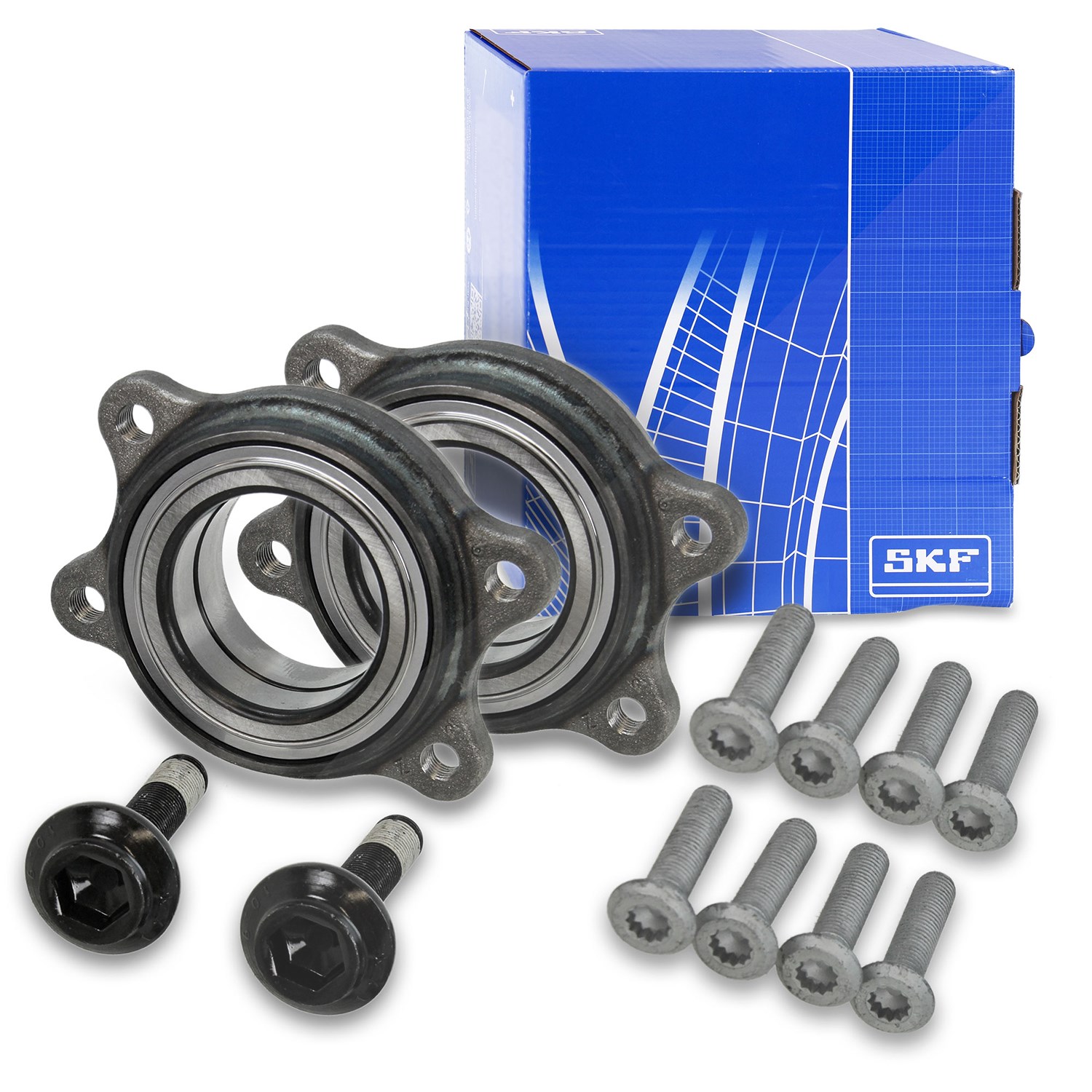Skf 2x Radlagersatz Vorderachse / Hinterachse [Hersteller-Nr. VKBA6649] für Audi, Porsche