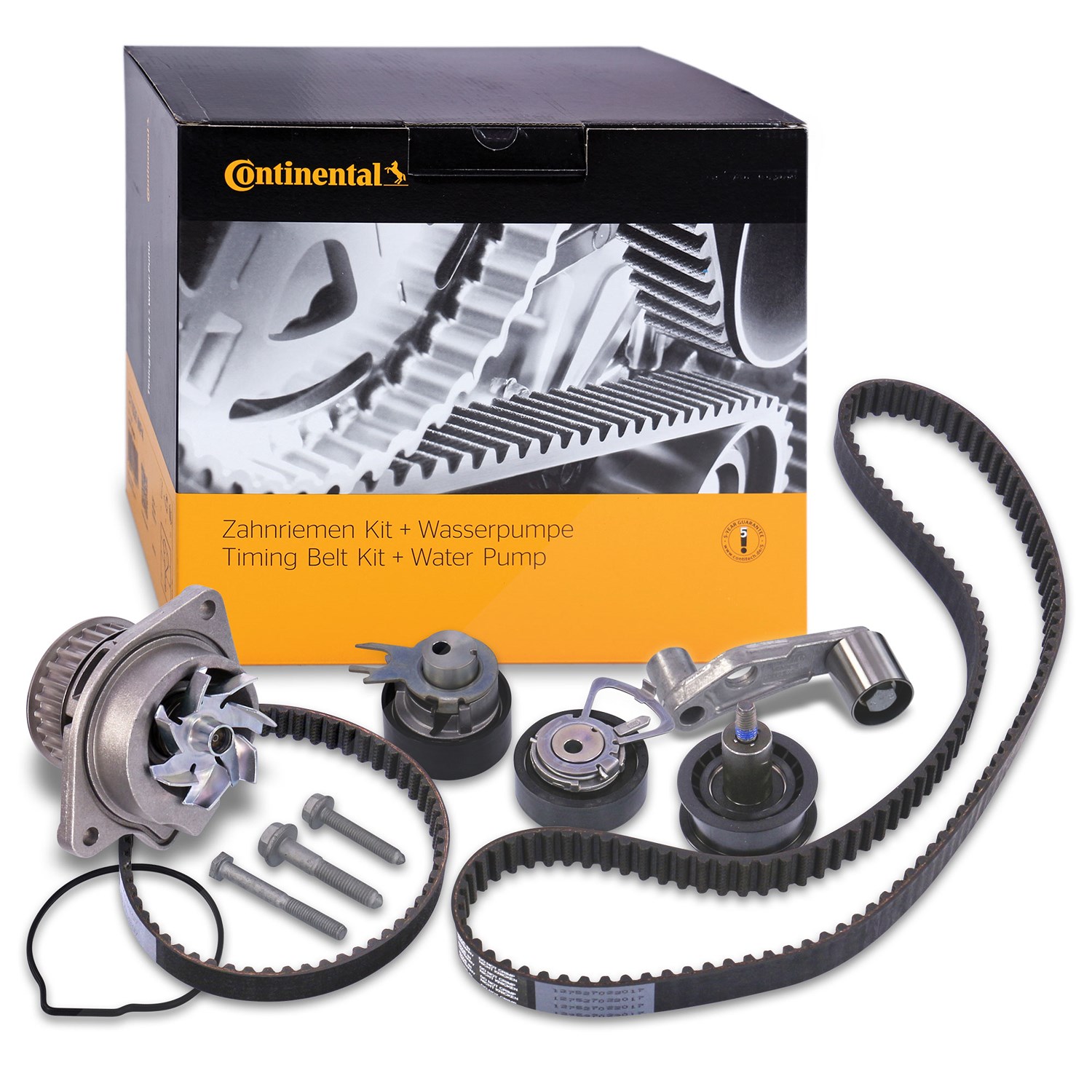 Continental Ctam Zahnriemensatz + Wasserpumpe [Hersteller-Nr. CT957WP1] für VW, Seat, Audi, Skoda