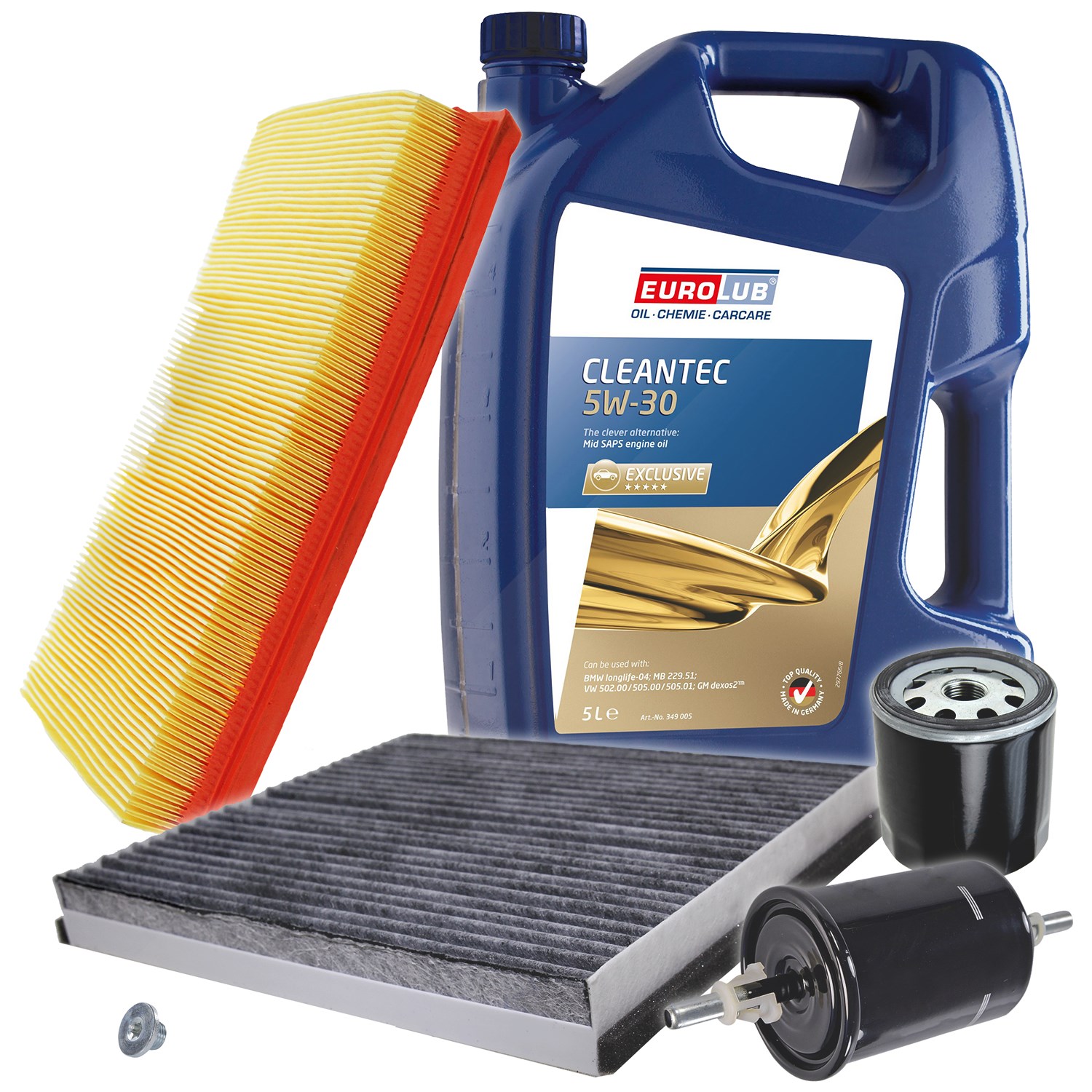 Bestprice Inspektionspaket Filtersatz SET B + 5l ÖL [Hersteller-Nr. 40197314] für Opel