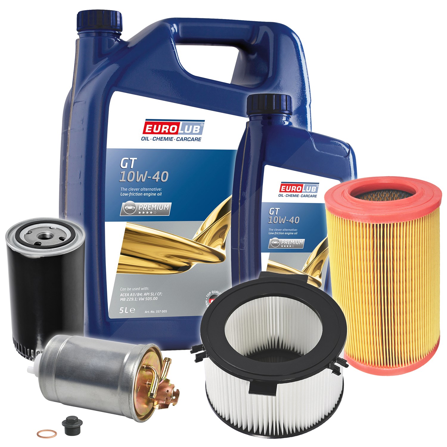 Bestprice Inspektionspaket Filtersatz SET B + 6l ÖL [Hersteller-Nr. 40197455] für VW