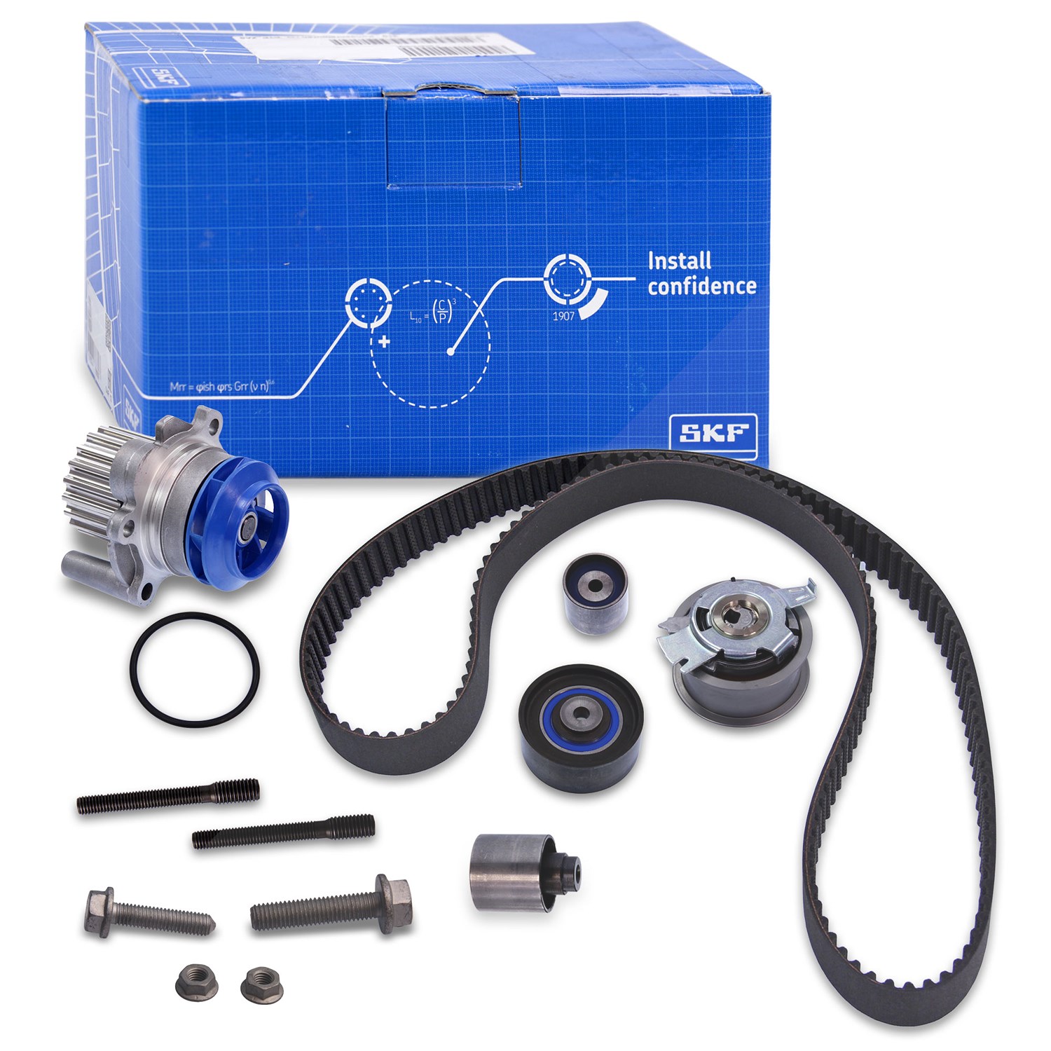 Skf Wasserpumpe + Zahnriemensatz [Hersteller-Nr. VKMC01263-1] für Seat, Skoda, VW, Audi