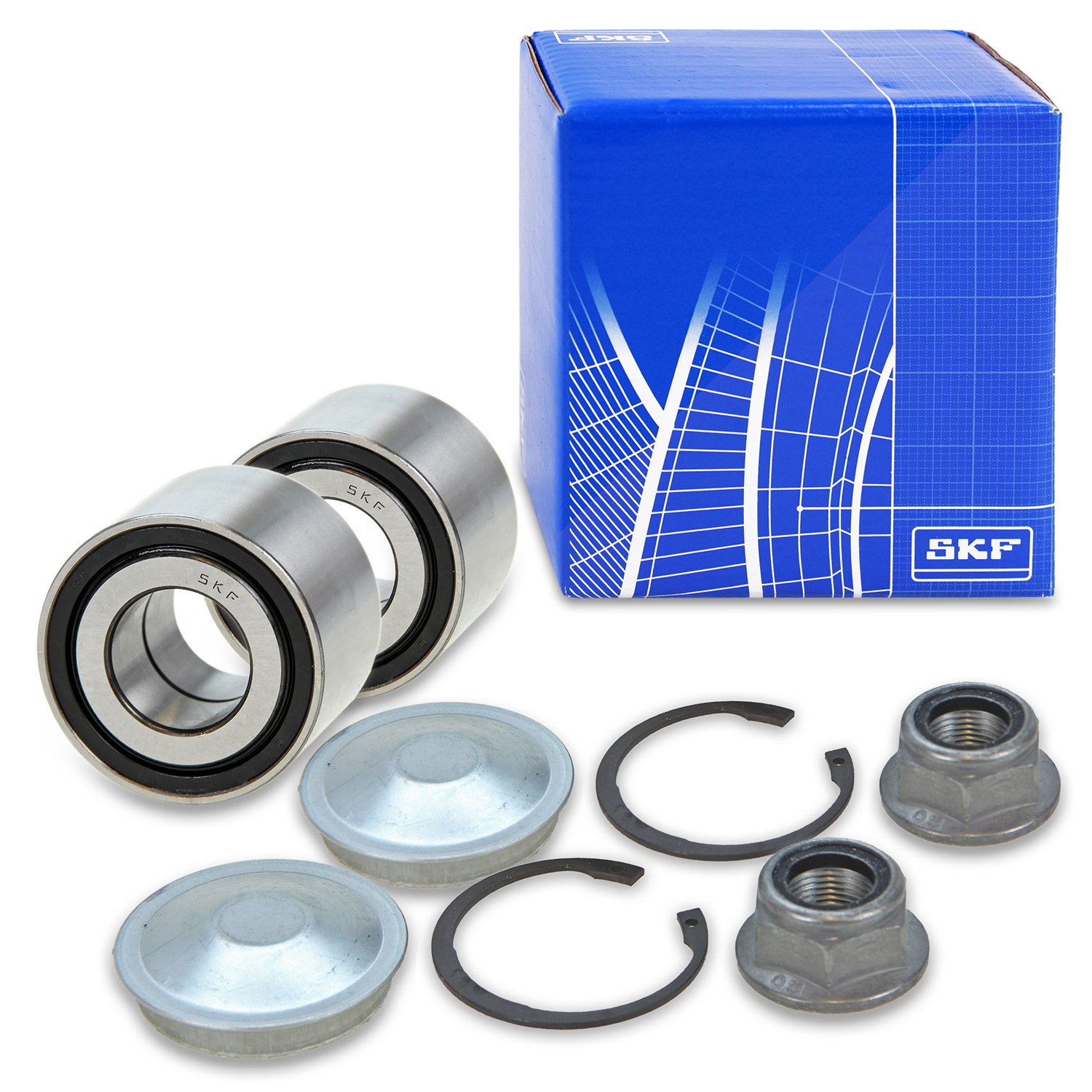 Skf 2x Radlagersatz Hinterachse [Hersteller-Nr. VKBA3525] für Dacia, Nissan, Renault