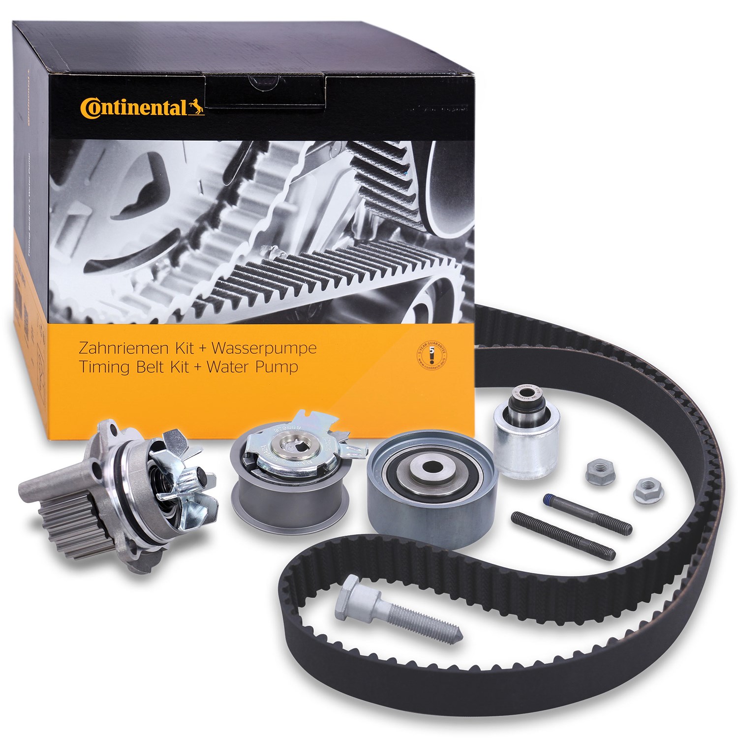 Continental Ctam Zahnriemensatz + Wasserpumpe [Hersteller-Nr. CT1051WP2] für Seat, VW, Skoda, Audi