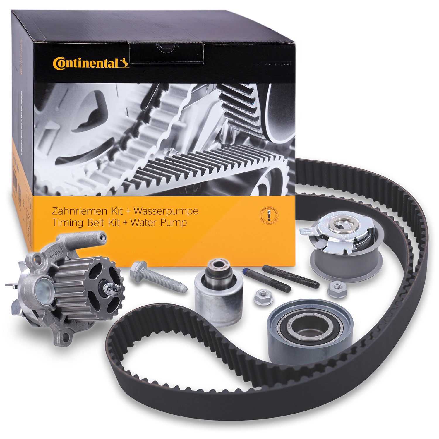 Continental Ctam Zahnriemensatz + Wasserpumpe [Hersteller-Nr. CT1051WP1] für VW, Seat, Jeep, Mitsubishi, Audi, Dodge, Chrysler, Skoda
