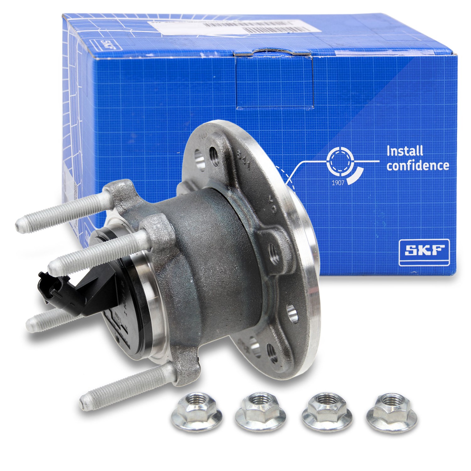 Skf Radlagersatz inkl. Radnabe Hinterachse [Hersteller-Nr. VKBA3624] für Opel, Cadillac, Saab, Vauxhall, Fiat