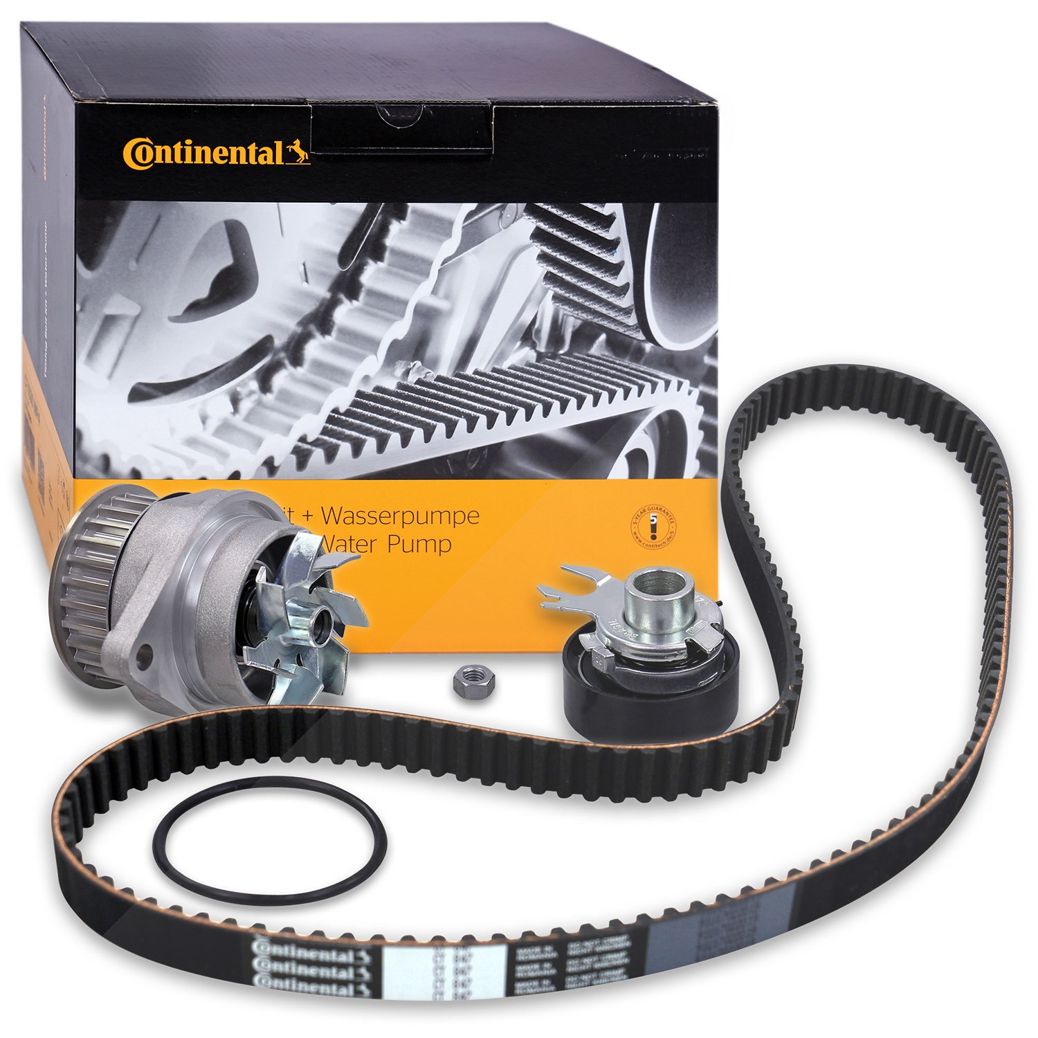 Continental Ctam Zahnriemensatz + Wasserpumpe [Hersteller-Nr. CT847WP1] für Seat, VW, Skoda