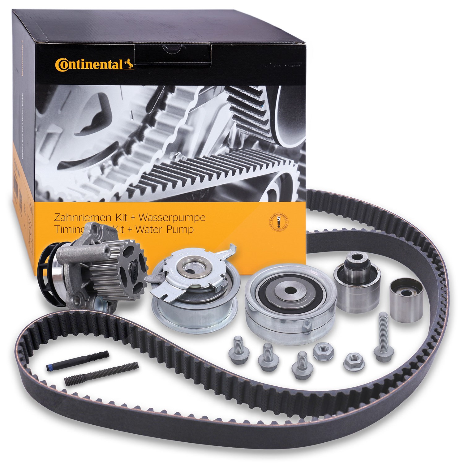 Continental Ctam Wasserpumpe + Zahnriemensatz [Hersteller-Nr. CT1139WP6] für Skoda, Audi, VW, Seat