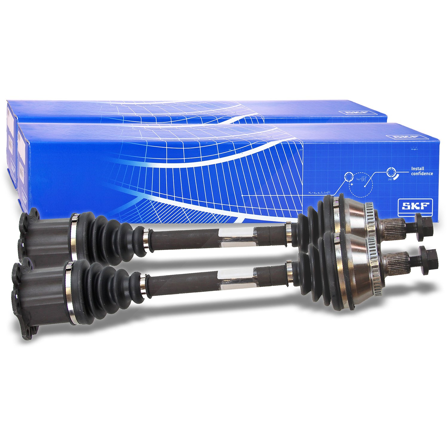 Skf 2x Antriebswelle Vorderachse beidseitig [Hersteller-Nr. VKJC5519] für Audi