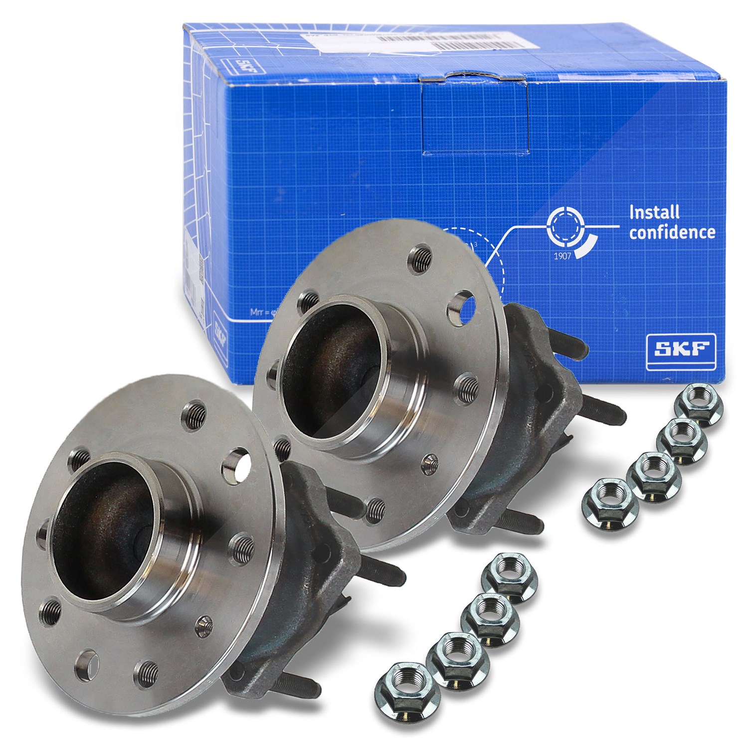 Skf 2x Radlagersatz inkl. Radnabe Hinterachse [Hersteller-Nr. VKBA3653] für Vauxhall, Opel