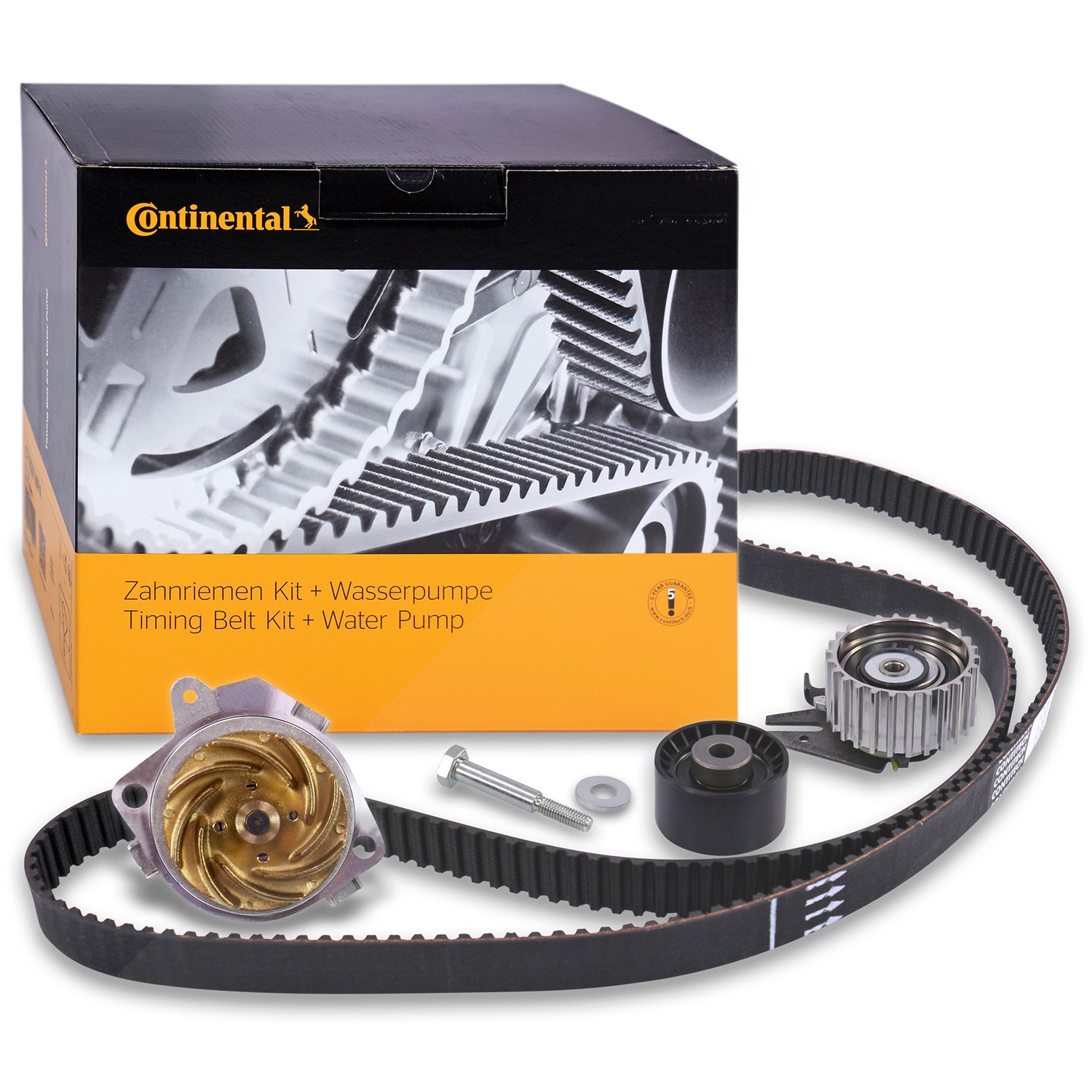 Continental Ctam Zahnriemensatz + Wasserpumpe [Hersteller-Nr. CT968WP2] für Alfa Romeo, Lancia, Fiat