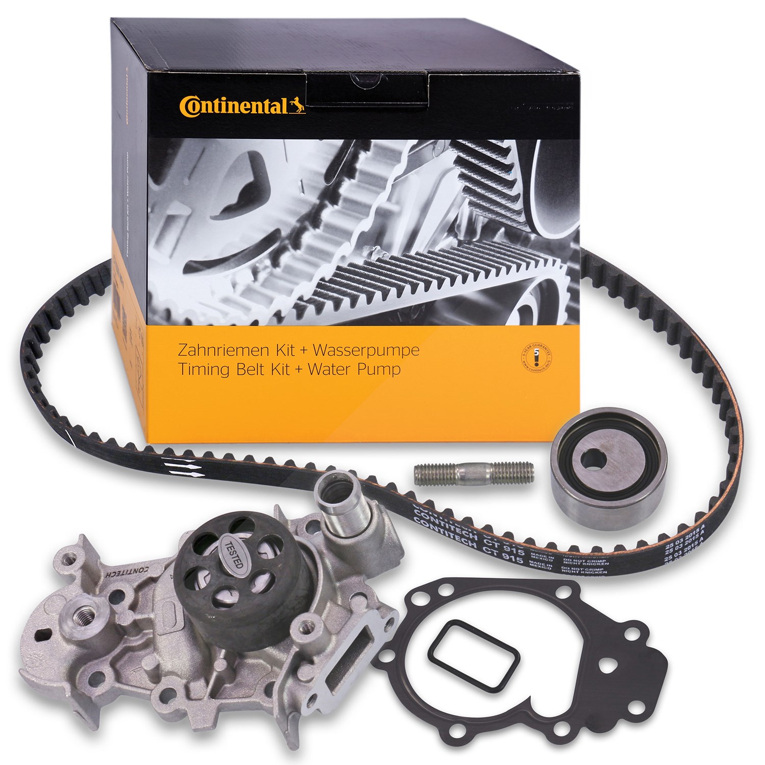 Continental Ctam Zahnriemensatz + Wasserpumpe [Hersteller-Nr. CT915WP1] für Nissan, Renault