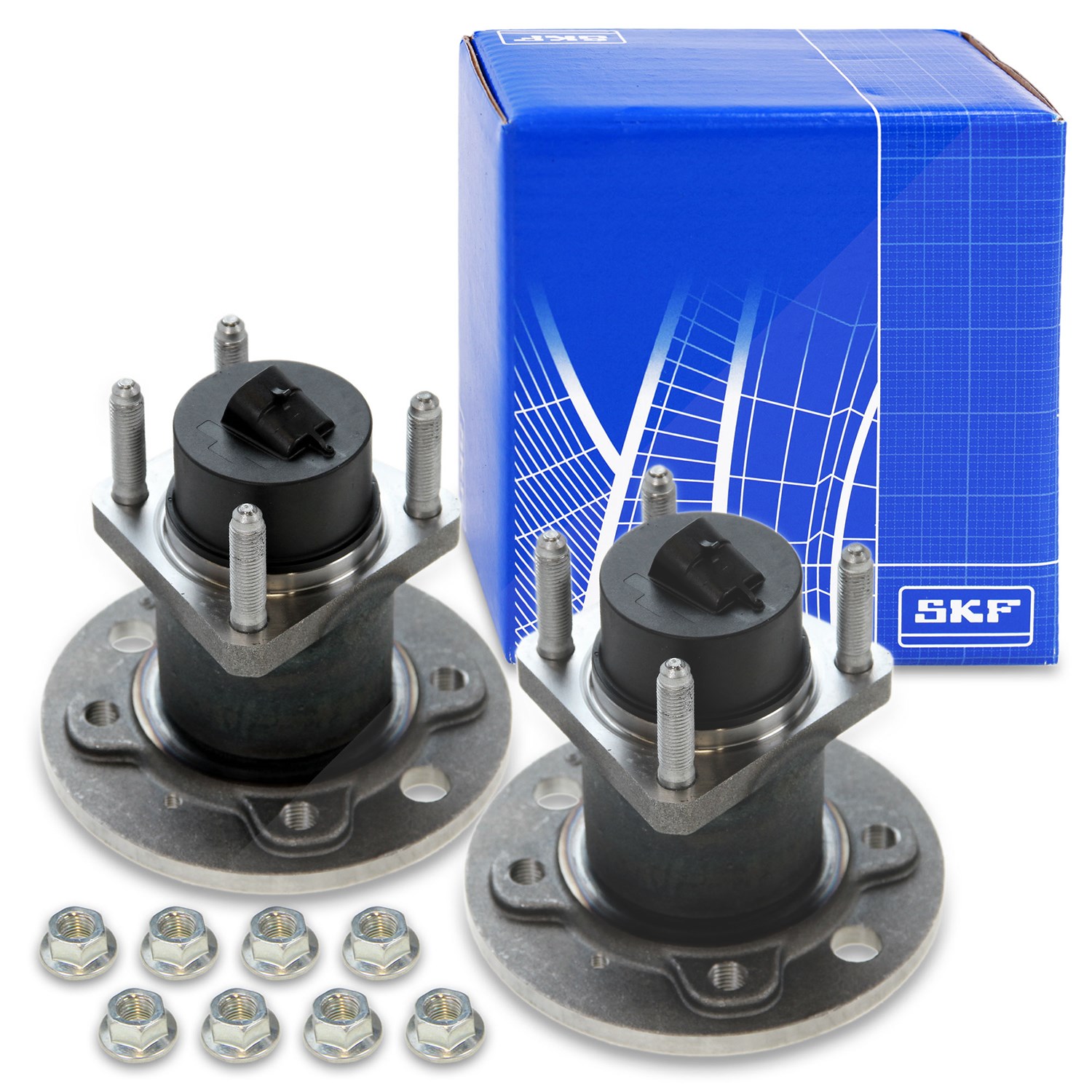 Skf 2x Radlagersatz mit Radnabe Hinterachse [Hersteller-Nr. VKBA3409] für Opel