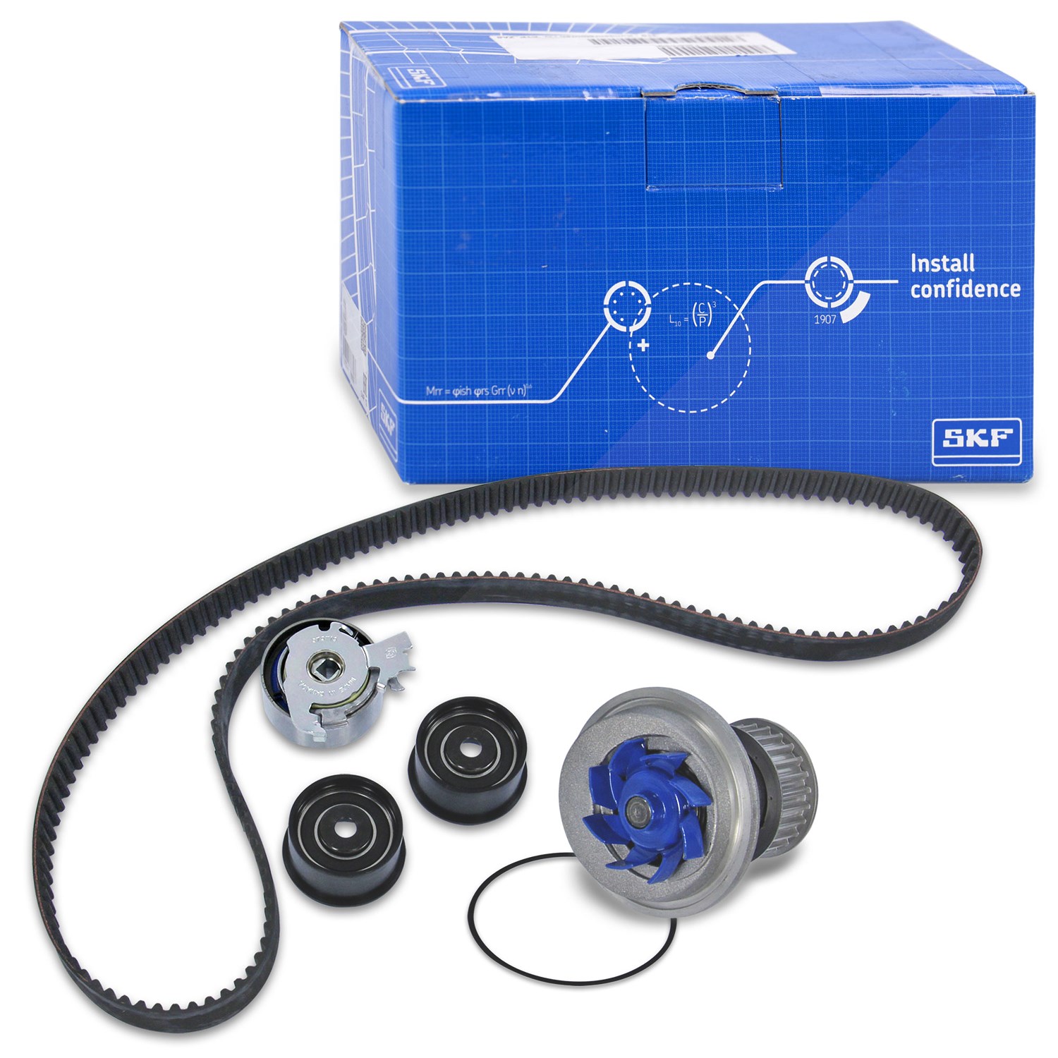 Skf Wasserpumpe + Zahnriemensatz [Hersteller-Nr. VKMC05140] für Opel, Vauxhall