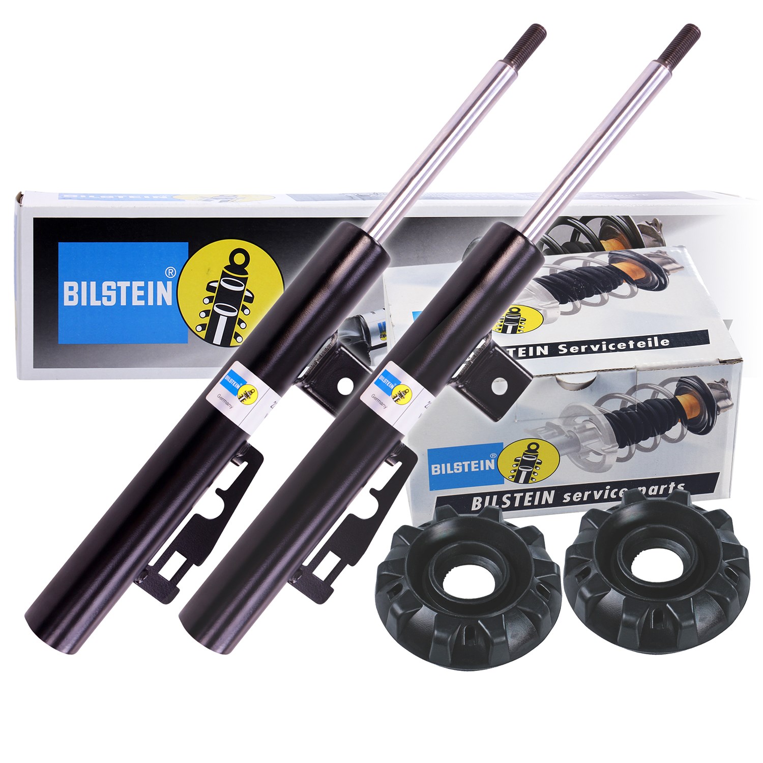 Bilstein 2x Stoßdämpfer +Domlager Vorderachse [Hersteller-Nr. 40022093] für Smart