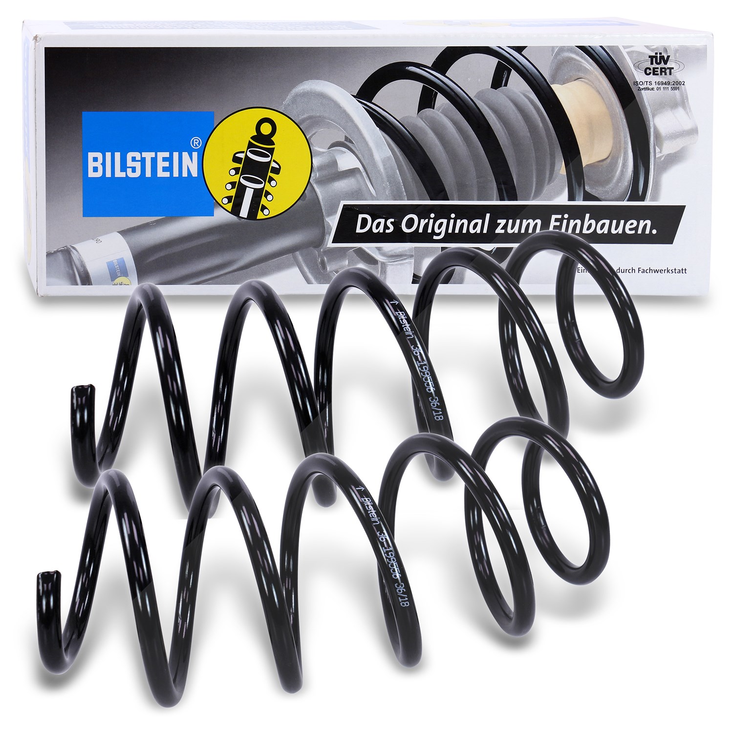 Bilstein 2x Fahrwerksfeder vorne [Hersteller-Nr. 36-199556] für VW, Skoda
