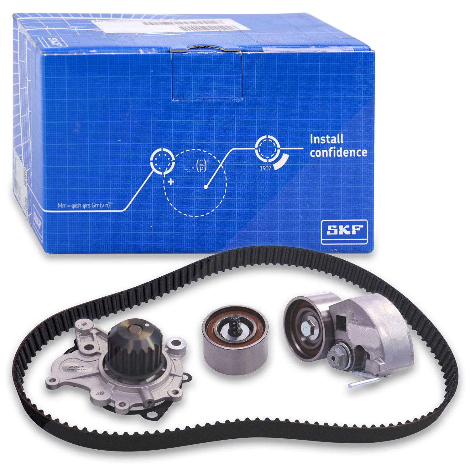 Skf Wasserpumpe + Zahnriemensatz [Hersteller-Nr. VKMC95660-3] für Kia, Hyundai
