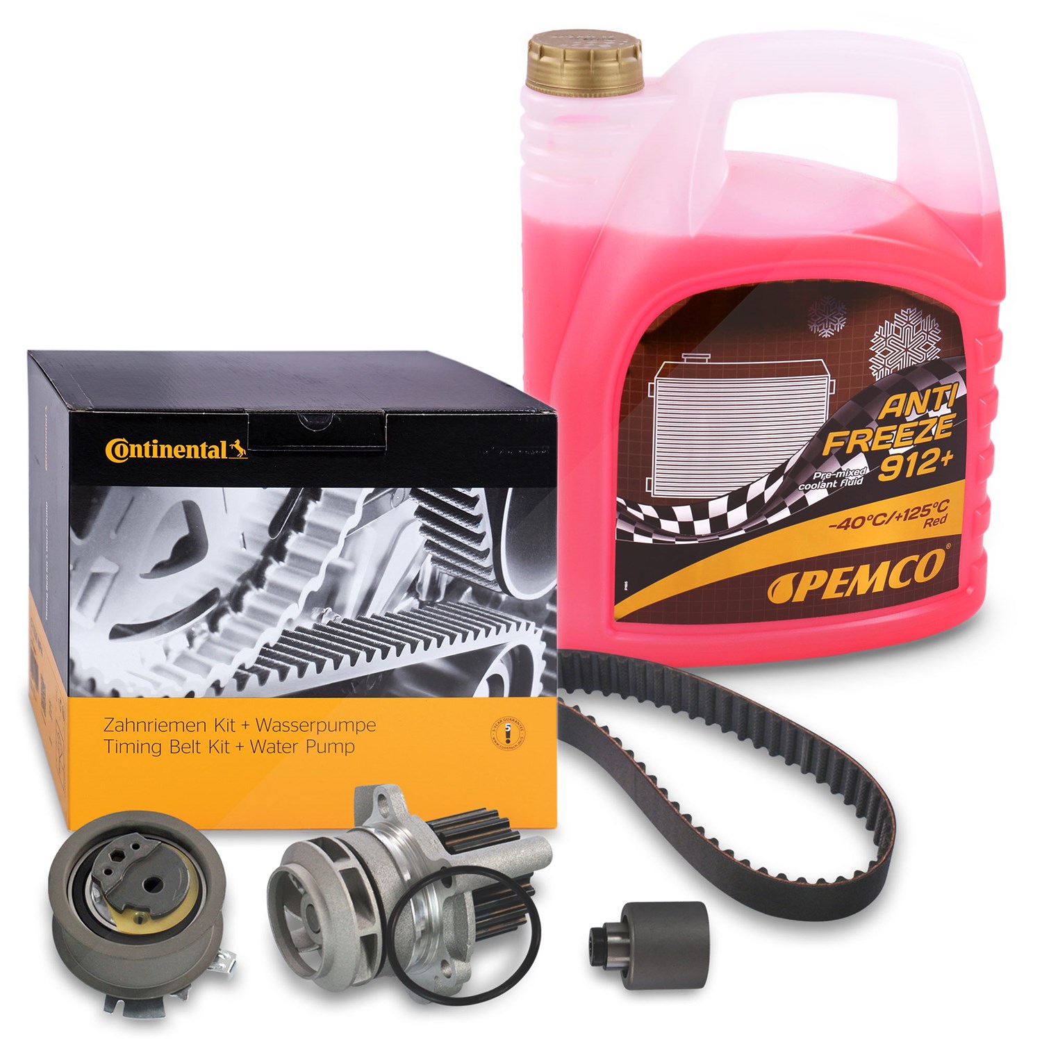 Continental Ctam Zahnriemensatz + Kühlerfrostschutz [Hersteller-Nr. 40197881] für Audi, Seat, VW, Skoda, Ford