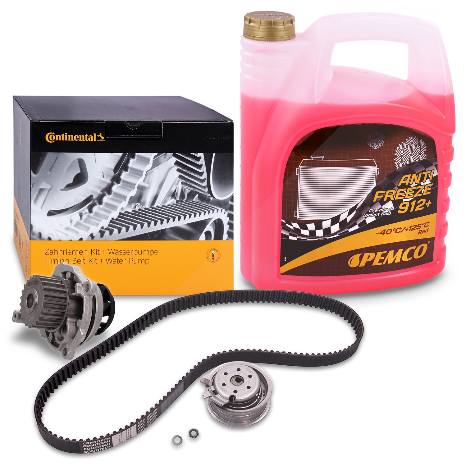 Continental Ctam Zahnriemensatz + Kühlerfrostschutz [Hersteller-Nr. 40197892] für Seat, Skoda, VW, Audi