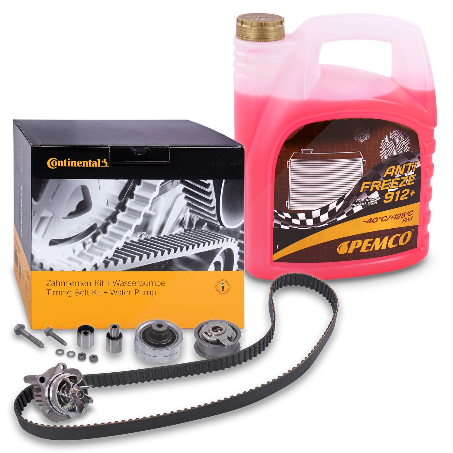 Continental Ctam Zahnriemensatz + Kühlerfrostschutz [Hersteller-Nr. 40197921] für Skoda, VW, Seat, Audi