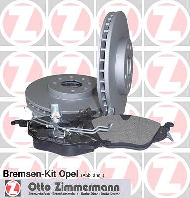Zimmermann Bremsensatz vorne [Hersteller-Nr. 640.4228.00] für Opel