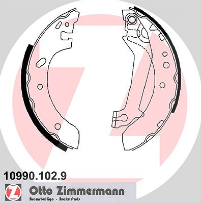 Zimmermann Bremsbackensatz [Hersteller-Nr. 10990.102.9] für Ford