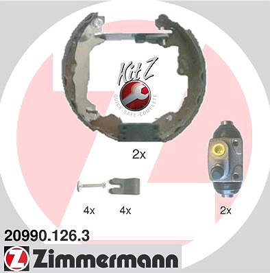 Zimmermann Bremsbackensatz [Hersteller-Nr. 20990.126.3] für Ford
