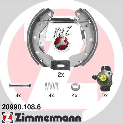 Zimmermann Bremsbackensatz [Hersteller-Nr. 20990.108.6] für Opel, Vauxhall