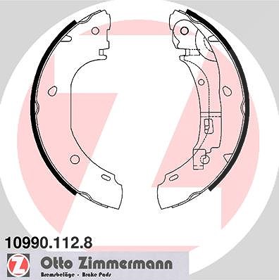Zimmermann Bremsbackensatz [Hersteller-Nr. 10990.112.8] für Fiat, Peugeot, Citroën