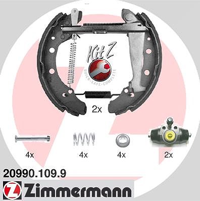 Zimmermann Bremsbackensatz [Hersteller-Nr. 20990.109.9] für Audi, Skoda, VW