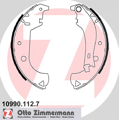 Zimmermann Bremsbackensatz [Hersteller-Nr. 10990.112.7] für Fiat