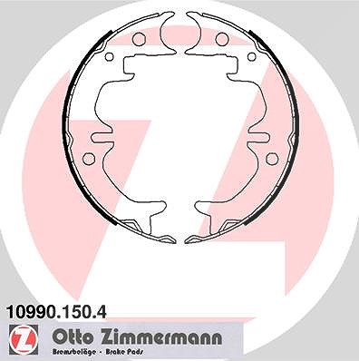 Zimmermann Bremsbackensatz, Feststellbremse [Hersteller-Nr. 10990.150.4] für Lexus, Toyota, Nissan