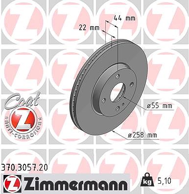 Zimmermann Bremsscheibe [Hersteller-Nr. 370.3057.20] für Mazda