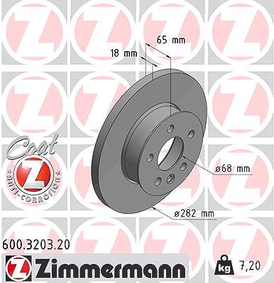 Zimmermann Bremsscheibe [Hersteller-Nr. 600.3203.20] für VW